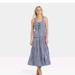 NWT Who What Wear Gingham Dress